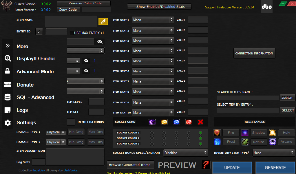 Armor Creator [TrinityCore] [Tool]